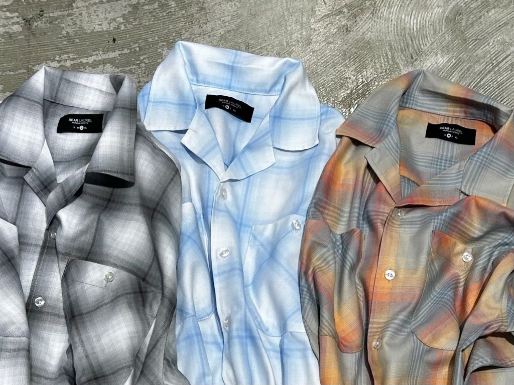 【𝐃𝐄𝐀𝐑𝐋𝐀𝐔𝐑𝐄𝐋】サラっと羽織れて、シワにならないビンテージチェックシャツ。