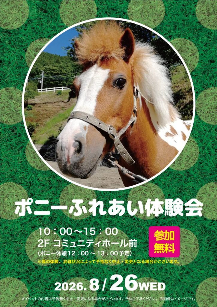 ポニーふれあい体験会