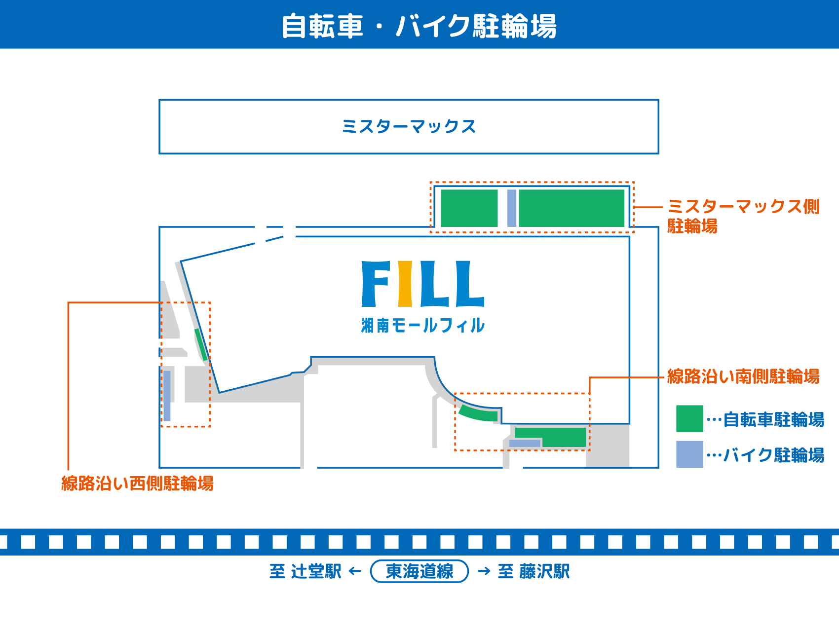 バイク・自転車 駐輪場ご案内