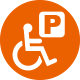 駐車場身障者スペース